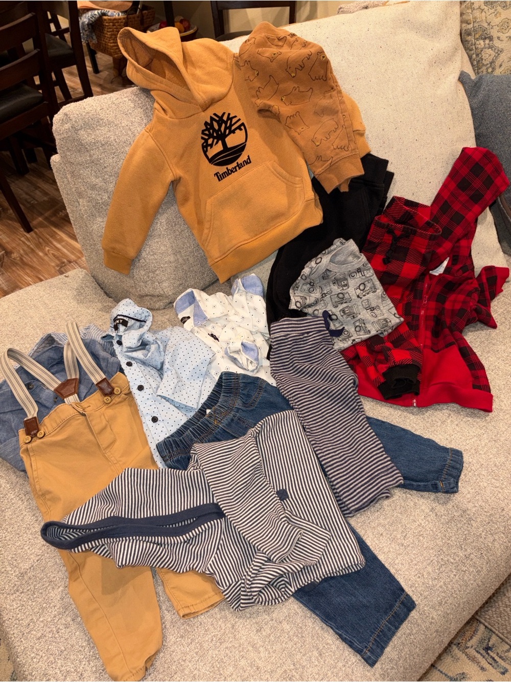Baby Boy 12-18M Timberland/OshKosh 14PC Coordinated Separates Bundle